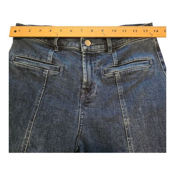 J McLaughlin Jeans Womens 4 Blue Straight Leg Mid-Rise Med Wash Classic Preppy - Picture 10 of 12